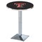Holland Bar Stool Co 36" Chrome Texas Tech Pub Table L217C3628TXTech - alternate 1
